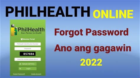 philhealth employer forgot password